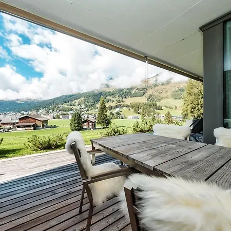 Apartman Luxury Davos Apt For 4 With Panorama Terrace & 5-Star Hotel Spa Access